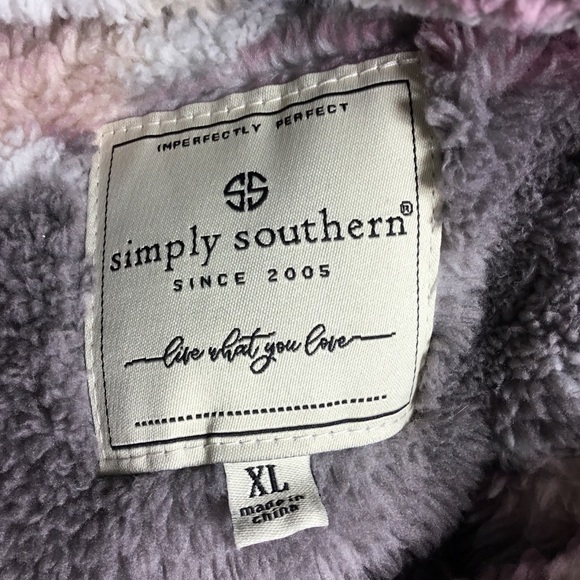 Simply Southern Turtle Fleece Quarter Zip Pullover Sweater size XL - Picture 6 of 11